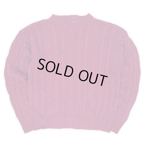 画像1: 90's OLD GAP ケーブル編み コットンニット (1)