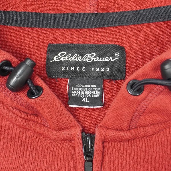 画像2: 00's Eddie Bauer スウェットフーディーベスト (2)