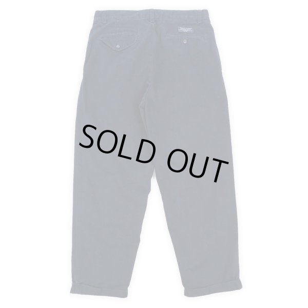 画像2: 90's Polo Ralph Lauren 2タック チノトラウザー "HAMOND PANT / NAVY" (2)