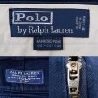 画像3: 90's Polo Ralph Lauren 2タック チノトラウザー "HAMOND PANT / NAVY" (3)