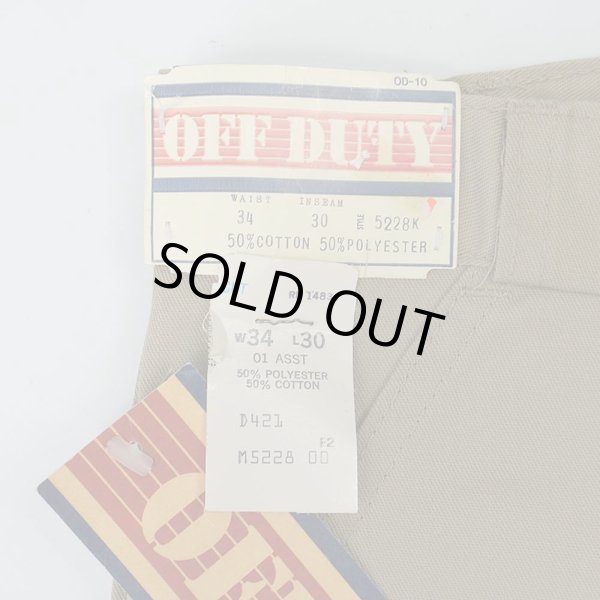 画像4: 80's OFF DUTY ベイカーパンツ "W34 L30 / DEADSTOCK" (4)