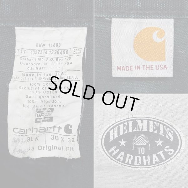 画像3: 00's Carhartt ダブルニー ペインターパンツ "MADE IN USA / BLACK" (3)