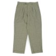 画像1: 90's DOCKERS 2タック コットンリネントラウザー "GLEN CHECK / W34 L30" (1)
