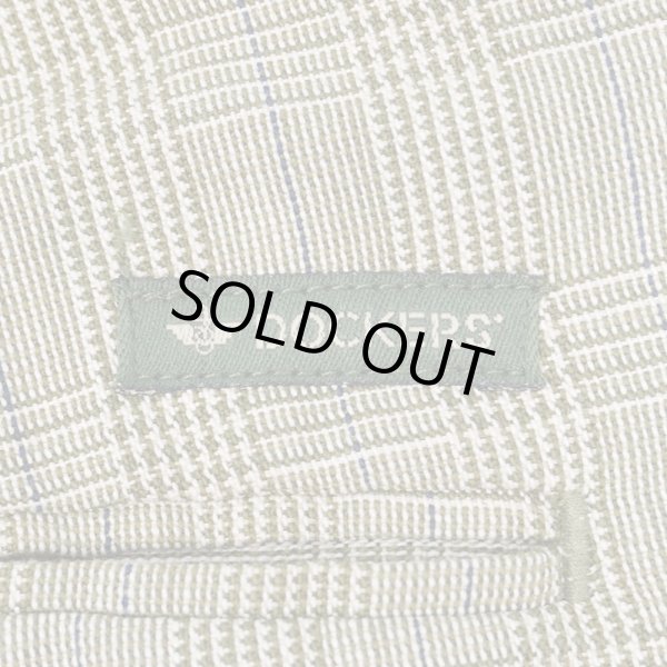 画像3: 90's DOCKERS 2タック コットンリネントラウザー "GLEN CHECK / W34 L30" (3)