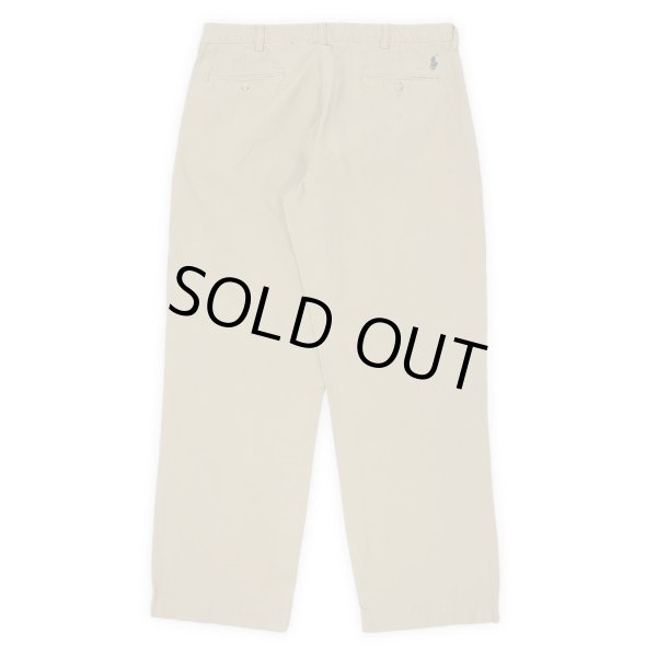 画像2: 00's Polo Ralph Lauren ノータック チノトラウザー "PRESTON PANT / BEIGE" (2)