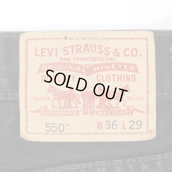 画像3: 00's Levi's 550 ブラックデニムパンツ "W36 L29" (3)