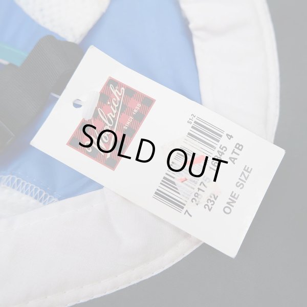 画像2: 90-00’ｓ WOOLRICH ナイロン×メッシュ キャップ "BLUE / DEADSTOCK" (2)