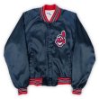 画像1: 90's Chalk Line ナイロンスタジャン "Cleveland Indians" (1)