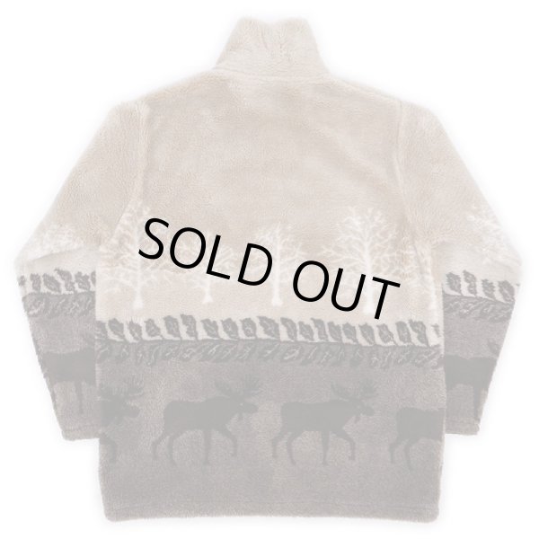 画像2: 90's BLACK MOUNTAIN 総柄 フリースジャケット "MADE IN USA" (2)