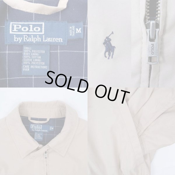 画像3: 00's Polo Ralph Lauren チンスト付き スウィングトップ "BEIGE" (3)