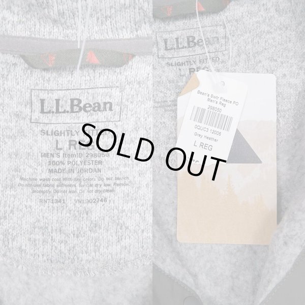 画像3: 00's L.L.Bean スナップT型 フリースジャケット "Gray Heather / DEADSTOCK" (3)