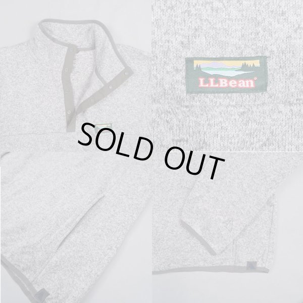 画像4: 00's L.L.Bean スナップT型 フリースジャケット "Gray Heather / DEADSTOCK" (4)
