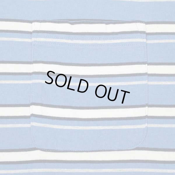 画像3: 00's PURITAN マルチボーダー ポケットTシャツ (3)