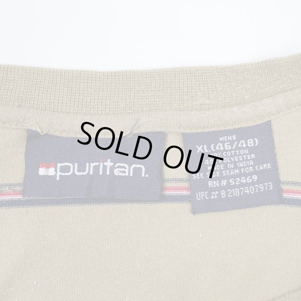 画像2: 90's PURITAN マルチボーダー ポケットTシャツ “OLIVE base” (2)