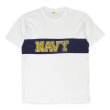 画像1: 80's US.NAVY ロゴプリントTシャツ "MADE IN USA / Velva Shean Body" (1)