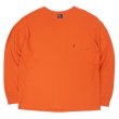 画像1: 90's Polo Ralph Lauren L/S ポケットTシャツ "ORANGE" (1)