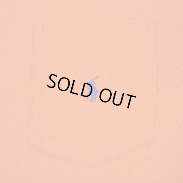 画像3: 90's Polo Ralph Lauren L/S ポケットTシャツ "ORANGE" (3)