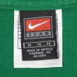 画像2: 90-00's NIKE スウォッシュロゴ刺繍 Tシャツ "Green" (2)