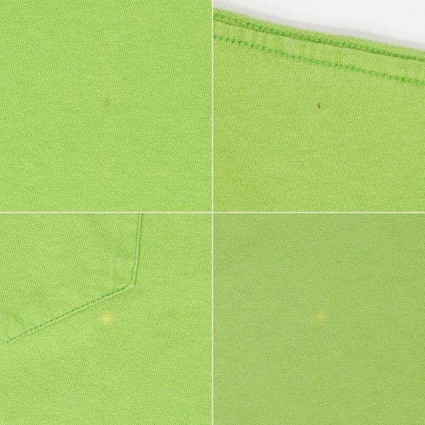 画像4: 90's OLD GAP ブランク ポケットTシャツ “LIME GREEN / MADE IN USA” (4)