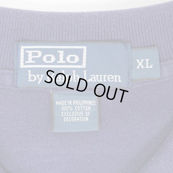 画像2: 90's Polo Ralph Lauren ポロシャツ "NAVY" (2)