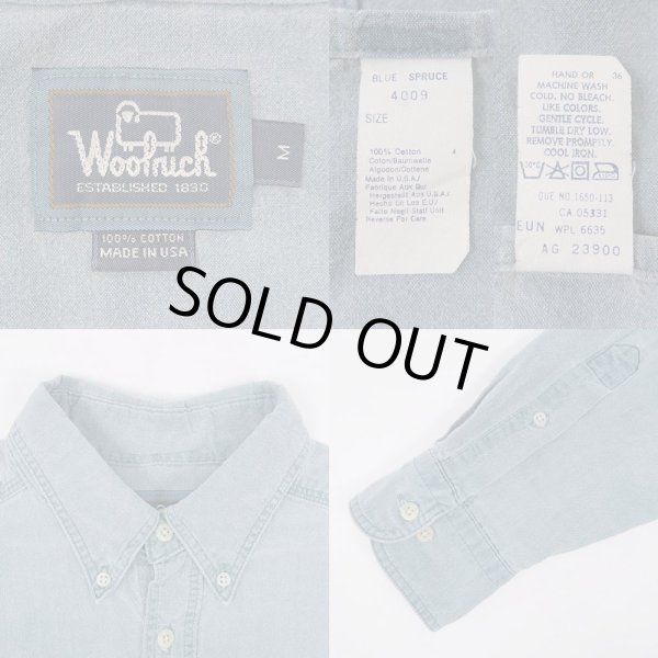 画像3: 90's Woolrich シャンブレーボタンダウンシャツ "MADE IN USA" (3)