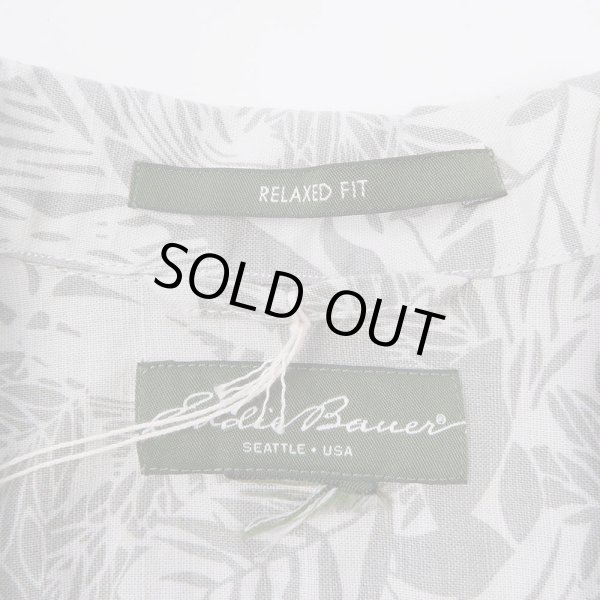 画像4: 00's Eddie Bauer 総柄 オープンカラーシャツ (4)