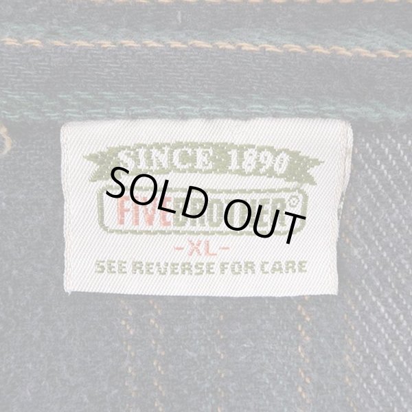 画像3: 90's FIVE BROTHER マルチストライプ柄 ヘビーネルシャツ (3)