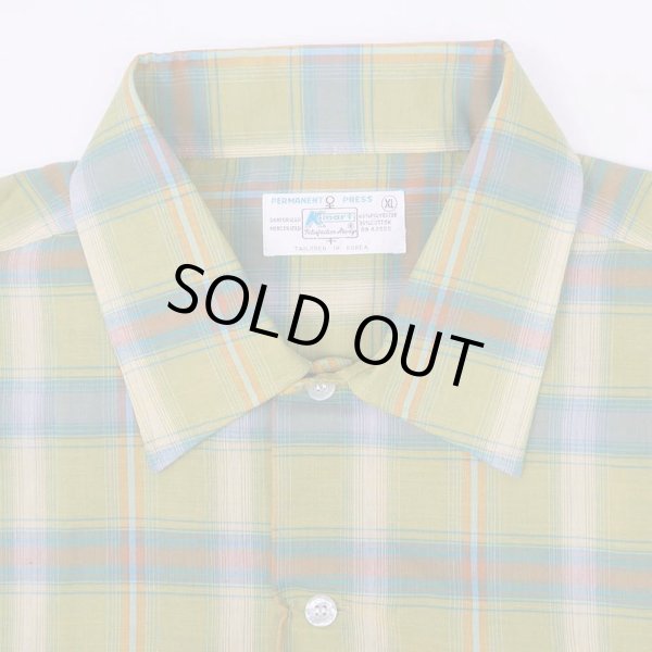 画像3: 70's K mart オンブレチェック柄 オープンカラーシャツ “DEADSTOCK” (3)