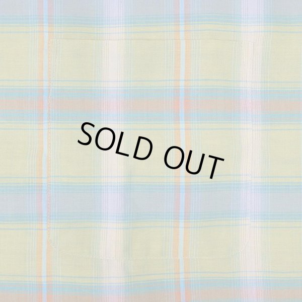 画像4: 70's K mart オンブレチェック柄 オープンカラーシャツ “DEADSTOCK” (4)