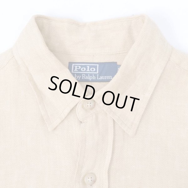 画像3: 00's Polo Ralph Lauren リネンワークシャツ (3)