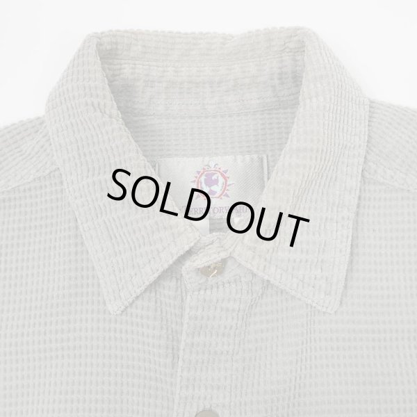 画像4: 90's THE TERRITORY AHEAD グリッドコーデュロイ ワークシャツ "GRAY" (4)