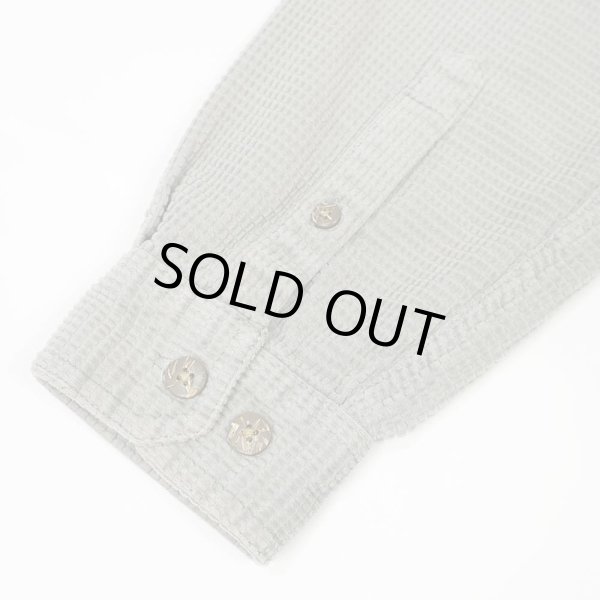 画像5: 90's THE TERRITORY AHEAD グリッドコーデュロイ ワークシャツ "GRAY" (5)