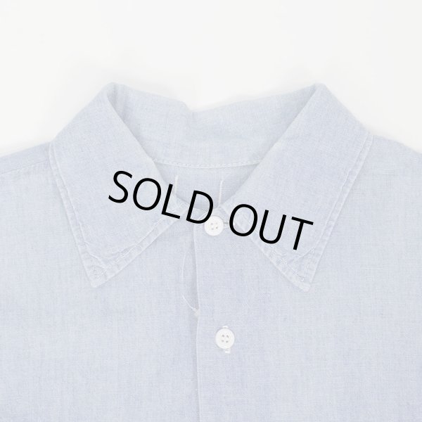 画像2: 70's Unknown コットンシャンブレーシャツ (2)