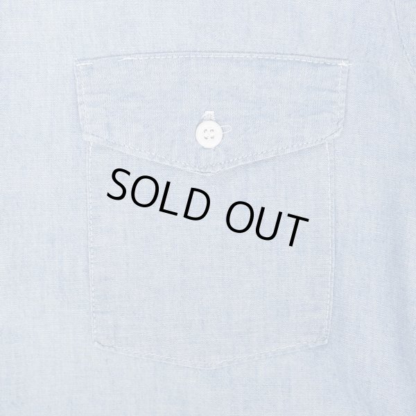 画像3: 70's Unknown コットンシャンブレーシャツ (3)