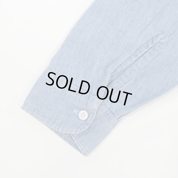 画像4: 70's Unknown コットンシャンブレーシャツ (4)