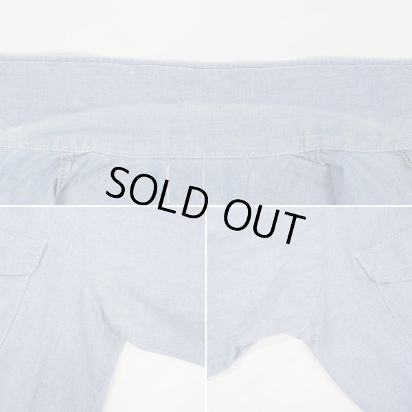 画像5: 70's Unknown コットンシャンブレーシャツ (5)