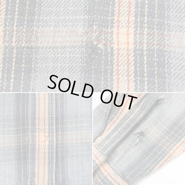 画像5: Late 90's ST JOHN'S BAY ヘビーネルシャツ "Ombre Gray Plaid" (5)