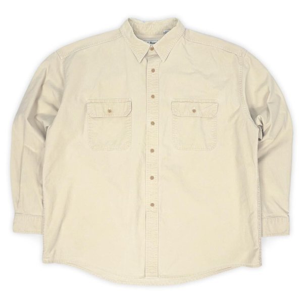画像1: 90's L.L.Bean キャンバス ワークシャツ "MADE IN CANADA" (1)
