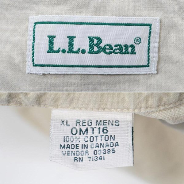 画像2: 90's L.L.Bean キャンバス ワークシャツ "MADE IN CANADA" (2)