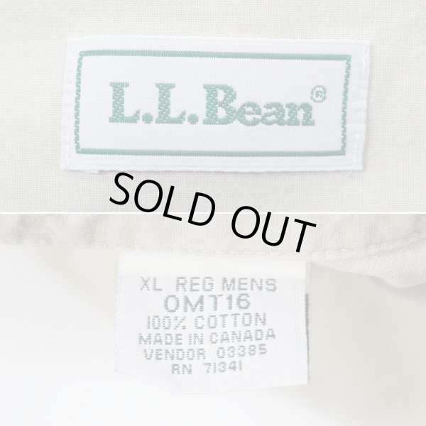 画像2: 90's L.L.Bean キャンバス ワークシャツ "MADE IN CANADA" (2)