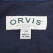 画像2: 00's ORVIS S/S レギュラーカラーシャツ "NAVY" (2)