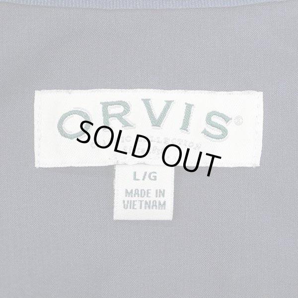 画像2: 00's ORVIS S/S レギュラーカラーシャツ "NAVY" (2)