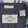 画像2: 90's NORTHWEST TERRITORY アクリル フランネルシャツ "White×Black×Blue Plaid" (2)