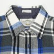 画像3: 90's NORTHWEST TERRITORY アクリル フランネルシャツ "White×Black×Blue Plaid" (3)