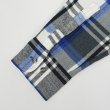 画像4: 90's NORTHWEST TERRITORY アクリル フランネルシャツ "White×Black×Blue Plaid" (4)