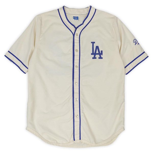画像1: 80's LOS ANGELES DODGERS コットンベースボールシャツ "Champion Body  / MADE IN USA" (1)