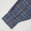 画像4: 90's ST JOHN'S BAY フランネルボタンダウンシャツ "Heather Navy Plaid" (4)
