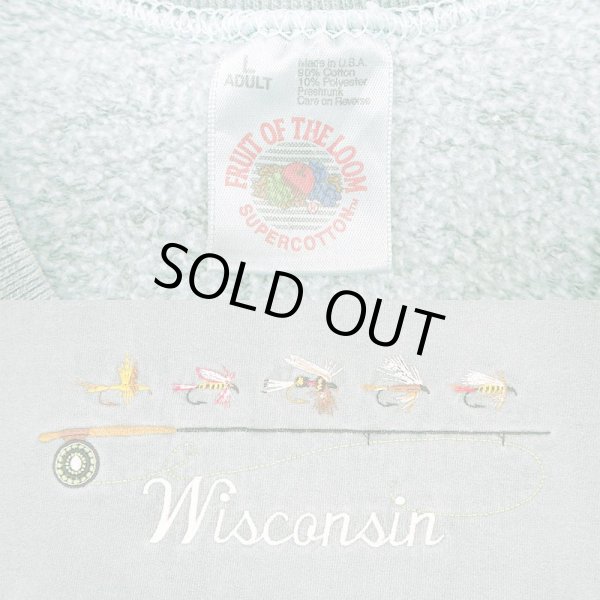 画像2: 90's Wisconsin スーベニアスウェット "MADE IN USA" (2)