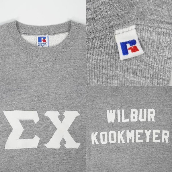 画像4: Early 90's RUSSELL ロゴパッチ スウェット "ΣＸ / MADE IN USA" (4)