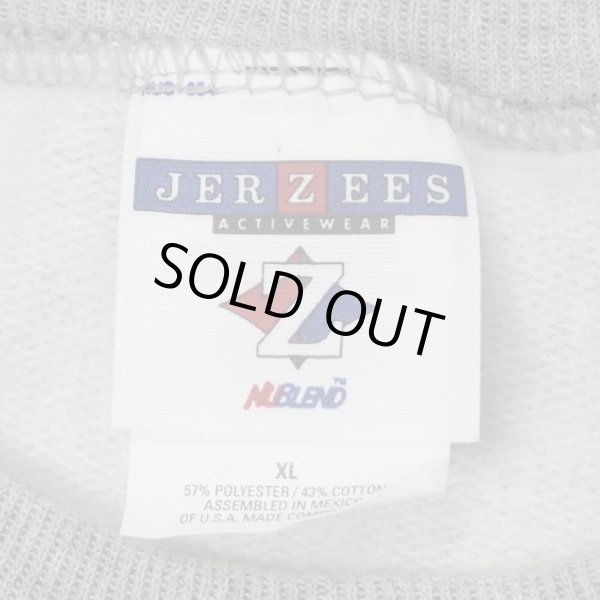 画像2: 00's JERZEES ブランクスウェット "Heather Gray / DEADSTOCK" (2)